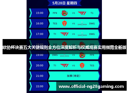 欧协杯决赛五大关键规则全方位深度解析与权威观赛实用指南全新版 欧协杯决赛五大关键规则全方位深度解析与权威观赛实用指南全新版