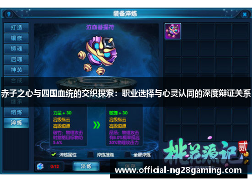 赤子之心与四国血统的交织探索：职业选择与心灵认同的深度辩证关系